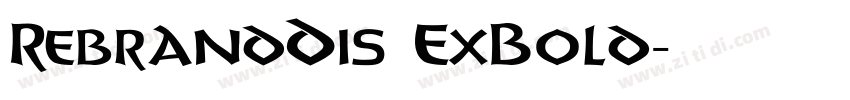 RebrandDis ExBold字体转换